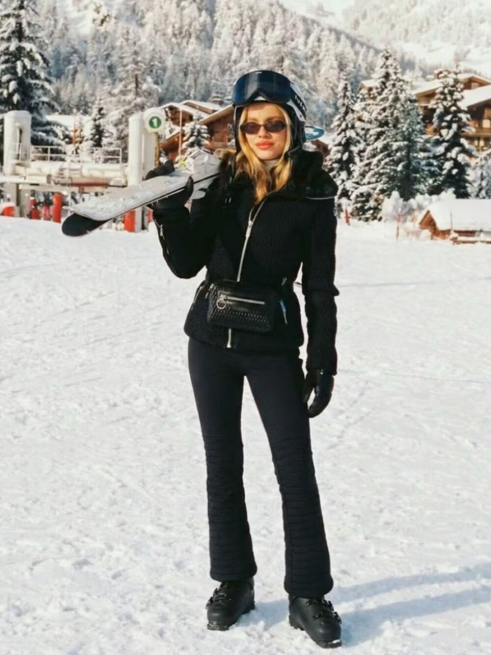 Fusalp Black Montana Ski Jacket and Pants Set Size S